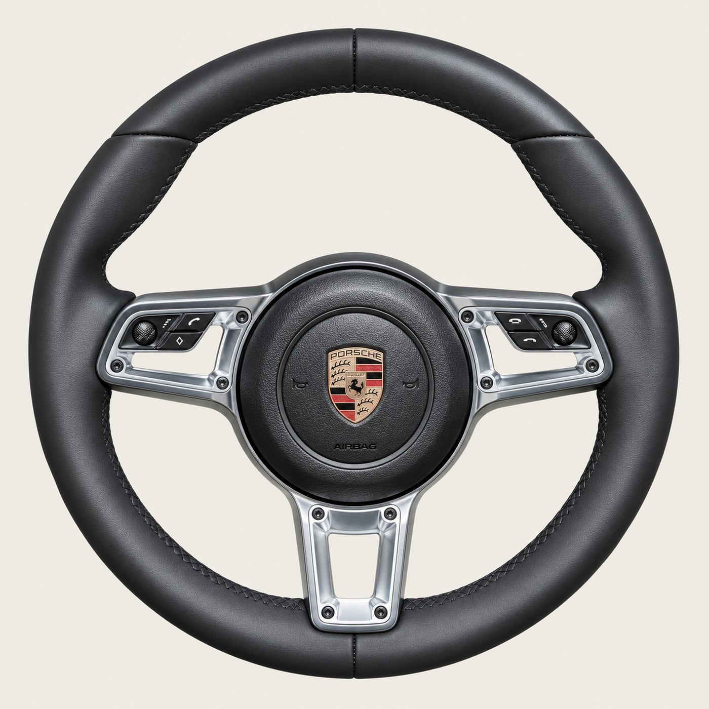 NOON wheel: Black leather · Silver GT riveted
